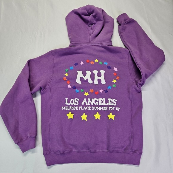Madhappy 5th Anniversary Melrose Place Summer Pop Up Purple Hoodie‎ NWTSz. M
